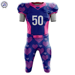 Poliéster Mejor diseño Venta caliente Logotipo personalizado 2024 Deportes al aire libre Cómodo uniforme de fútbol americano - Product Image 2