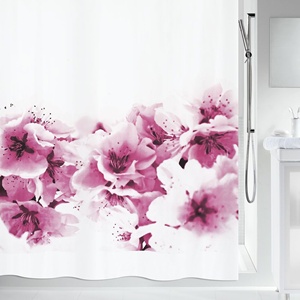 Collezione Spirella Amanda, Tenda da Doccia in Tessuto 180 x 200, 100% Poliestere, Viola - Product Image 2