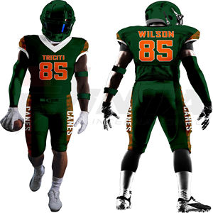 Ensemble d'uniformes de football américain personnalisés pour hommes, vêtements de sport d'équipe, maillot et pantalon, sublimation, uniforme de football américain - Product Image 3