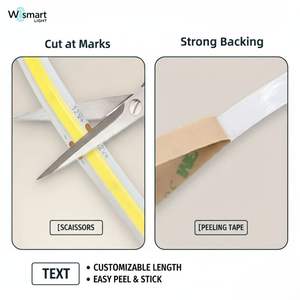 ไฟแถบ LED COB DC 12V/24V, ค่า CRI สูง 90+, แบบไร้<span class=keywords><strong>จ</strong></span>ุด, เทปยืดหยุ่น, แสงแบบเส้นตรงไร้รอยต่อสำหรับใต้ตู้, ห้อง<span class=keywords><strong>ครัว</strong></span>, <span class=keywords><strong>จ</strong></span>อแสดงผล - Product Image 3