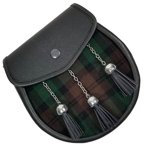 สปอร์รานหนังแท้สั่งทำพิเศษสำหรับชุดกิลท์สก็อตแบบบาสซูน พร้อมพู่ 3 อัน ราคาขายส่ง - Product Image 4