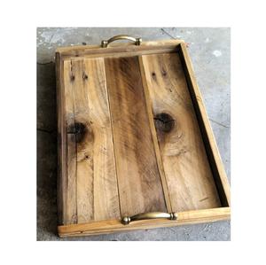 Elegante bandeja para servir de madera para una utilidad elegante, desde el desayuno en la cama hasta la organización de entradas o encimeras. - Product Image 6