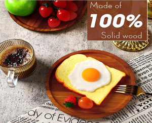 Bandeja de Servir Ovalada de Madera de Acacia de Color Natural, Antideslizante, de Lujo y Duradera, para Uso en Interiores y Exteriores, Elegante para la Sala de Estar en Vietnam - Product Image 3