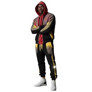 ชุดวอร์มผู้ชายประดับพลอยเทียมดีไซน์พิเศษทำจากผ้าฝ้ายสำหรับฤดูหนาว - Product Image 1