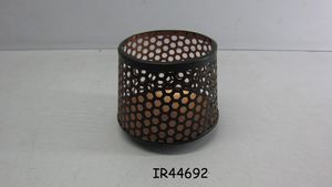 Etched Design Metal Candle Jar <b>Hurricane</b> Handicraft Design Candle Holder Jar decorative Metal <b>Lantern</b> Centerpiece holiday Decor - Product Image 4