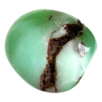 Pierre de chrysoprase roulée du Brésil