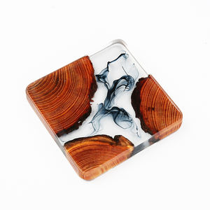 Luxurious Wooden and Resin Epoxy <b>Marble</b> <b>Coaster</b> Table Ware Manufacturing India High Quality by Sheeri Handicraft - Product Image 1