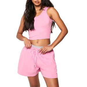 Nouveaux ensembles courts d'été pour femmes, ensembles 2 pièces, style streetwear décontracté, couleurs et designs personnalisés, ensembles pour femmes 2026 - Product Image 5