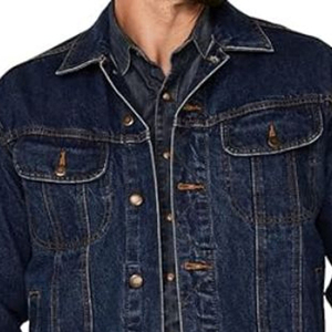 <b>Men's</b> Regular Fit Winter Denim <b>Trucker</b> <b>Jackets</b> 100% Cotton Stand Windproof Zipper Fleece Lining Eco-Friendly Breathable Outdoor - Product Image 6