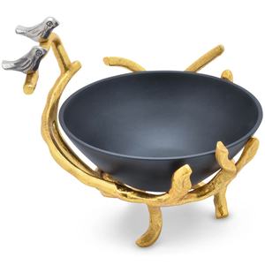 ชามเสิร์ฟพร้อมห่วงจับสำหรับบ้านโรงแรมและร้านอาหารชามทองแดงแบบโบราณ - Product Image 4