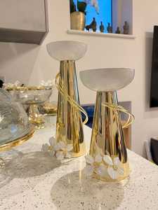 Grand bougeoir en métal parfait pour les réceptions de mariage dans les halls d'hôtel et les cérémonies festives traditionnelles - Product Image 2