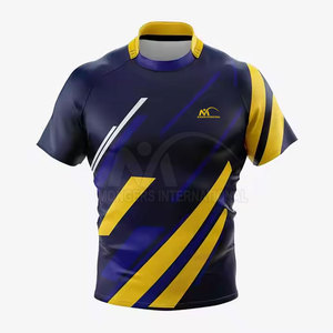 Nouveauté, maillot de rugby pour adultes de haute qualité, design personnalisable, respirant, séchage rapide, 100% polyester, service OEM - Product Image 2