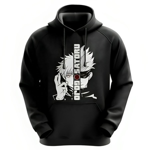 Sudadera con capucha de gran tamaño con bloque de color negro y beige para invierno unisex - Product Image 6