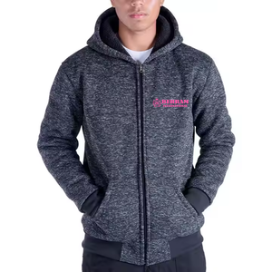 Vêtements pour hommes 2025 Sweat à capuche zippé pour hommes Tenues d'automne Vêtements de sport pour hommes Sweat-shirts et sweats à capuche zippés Impression bouffante - Product Image 3