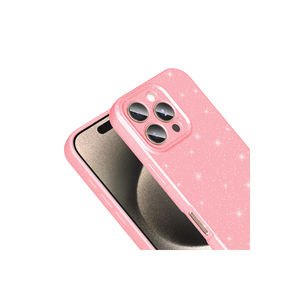 Funda de Silicona con Brillantina de Lujo para iPhone 16 Pro Max, Protectora de Cámara, Color Lila para Chicas, Compatible con Modelos 14 Plus y 13 Pro Max - Product Image 4