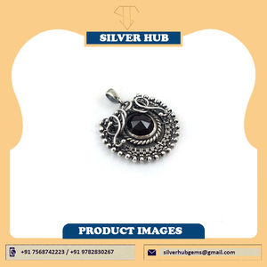 2025 Hot Selling Unique 925 <b>Sterling</b> <b>Silver</b> Oxidized Bezel Setting Black Onyx <b>Wire</b> Wrap Handmade AAA Quality Pendant Wholesale - Product Image 2