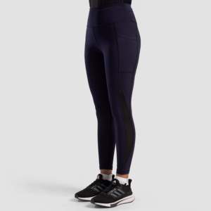 Leggings slim fit bleu marine Hersprint, taille haute, imprimés, en spandex, pantalon de yoga sans couture, style sport décontracté, taille XL pour la salle de sport - Product Image 1