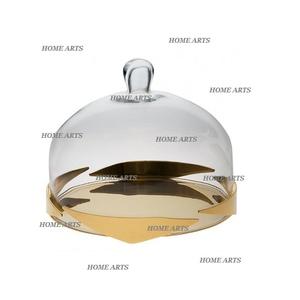 Trending Design Brass <b>Cake</b> <b>Stand</b> <b>With</b> Glass Dome Hotel And Restaurant Gold Color <b>Cake</b> <b>Stand</b> <b>With</b> <b>Lid</b> By Home Arts - Product Image 5