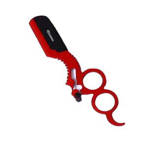 Herramientas de afeitado para peluquero, maquinilla de afeitar y cuchillas, cuchillo de afeitar plegable, soporte de maquinilla de afeitar recta de acero inoxidable - Product Image 5