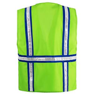 Invierno alta visibilidad seguridad reflectante fluorescente amarillo algodón transpirable ropa de trabajo correr trabajador chalecos - Product Image 2
