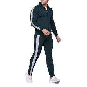 Chándal deportivo para hombre de alta calidad, ropa deportiva flexible y color personalizado con logo para entrenamientos, correr y uso diario. - Product Image 5