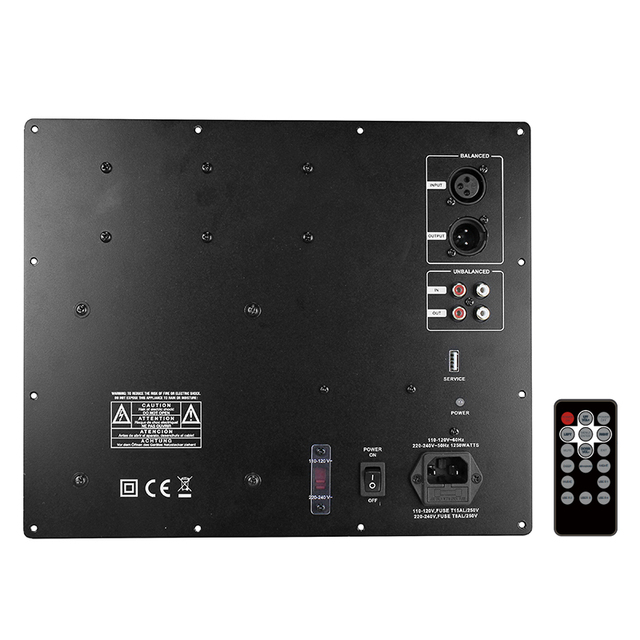 High Quality 1000 Watts Class D with DSP Power Subwoofer Stereo Amp for Remote Control Subwoofer Amplifier