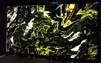 Dalle de calcite moderne en onyx vert poli pour hôtel Carreau de marbre vert et de granit pour un design intérieur élégant