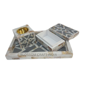 Quemador de Incienso y Mubkhar de Madera Hecho a Mano Personalizado Más Vendido con Incrustaciones de Hueso Triangulares, Bandeja de Bakhoor Árabe, Regalo de Ramadán - Product Image 5