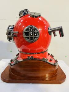 Calvin Handicraft 7 pulgadas rojo Vintage buzo Casco Antiguo US Navy buceo buzos casco regalo artículo para NAVIDAD - Product Image 5