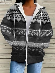 Sudaderas con capucha y sudadera casuales de moda de alta calidad para mujer Sudadera con capucha de talla grande para mujer Nueva llegada Sudadera con capucha para niñas Servicio OEM - Product Image 5