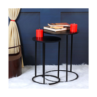 Table basse gigogne moderne de luxe en bois noir et marbre, qualité supérieure, gain de place, mobilier de maison, vente en gros