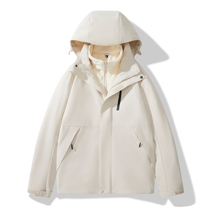 แจ็กเก็ตฤดูหนาวกันน้ำสำหรับผู้หญิงเสื้อกันฝนกลางแจ้งระบายอากาศได้ดีกันลมมีซิปปิดแจ็คเก็ตของผู้ชาย - Product Image 2