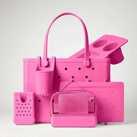 Portavasos Elástico Extraíble para Bolsa de Playa, Portabebidas, Accesorio Duradero e Impermeable para Bolsa de Mano de EVA, Color/Logotipo Personalizable