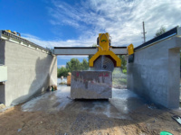 Scie à pierre de pont automatique de découpeuse de bloc de marbre de granit de puissance forte pour la coupe de carrière et de dalle