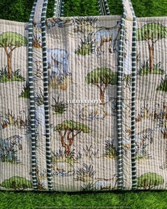 โบฮีเมียนทำมือกระเป๋าใส่ดอกไม้หลากสีขนาดใหญ่เลือกได้เป็นมิตรกับสิ่งแวดล้อมทนทานสำหรับซื้อของชำที่มีลวดลายโลโก้ - Product Image 2