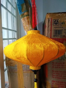 Special Bamboo Red Silk Lantern Size 50cm Fabric <b>Ceiling</b> Lantern for <b>Wedding</b>, Garden, Porch <b>Decoration</b> - Product Image 6