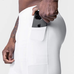 Men High-Performance <b>Compression</b> <b>Tights</b>-Moisture-Wicking Customizable Print Elastic Waist for <b>Running</b> Gym Workouts OEM - Product Image 6