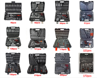 Juego de Herramientas Mecánicas Profesional de Acero al Cromo Vanadio de Alta Resistencia, Universal, 46-216 Piezas, Caja de Herramientas para Taller, Estuche Rígido OEM, Herramientas para Reparación de Automóviles