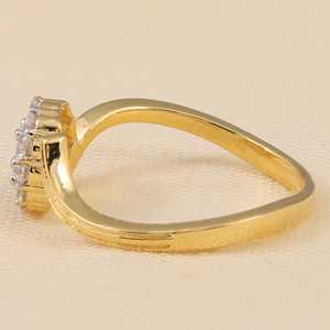 แหวนเพชรสำหรับ LR6308แต่งงานคลัสเตอร์ทำจากเพชรที่ได้แรงบันดาลใจจากดอกไม้ - Product Image 2