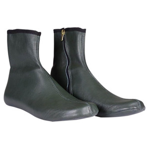 Precio de fábrica Nuevo diseño de cuero Alto tobillo Cremallera Calcetines Hombres y mujeres Cremallera Khuffs a los mejores precios - Product Image 1