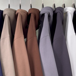 Sudadera con capucha con cremallera Logotipo de impresión personalizado 350gsm Peso pesado Sudadera con capucha con cremallera completa para hombres Sudadera con capucha con cremallera lisa de gran tamaño para hombres - Product Image 6