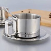 Gobelet à double paroi en acier inoxydable en gros