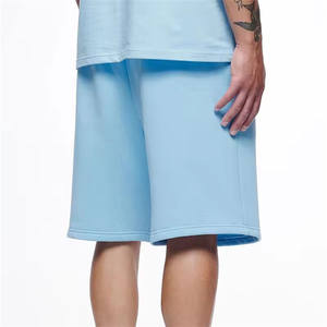 Pantalones cortos de playa de algodón 100% para hombre, secado rápido, transpirables, impermeables, antiarrugas, estilo informal, cierre de cordón, servicio OEM sólido - Product Image 6