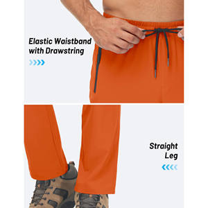 Pantalons pour hommes de haute qualité, multi-poches, cordon de serrage, grande taille, grande taille, 100% coton, pantalons décontractés pour hommes, tissu en coton, tricoté - Product Image 6