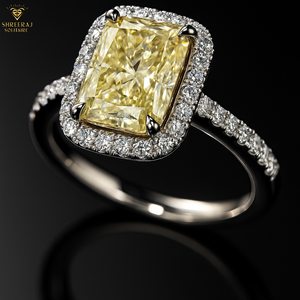 Diamants naturels en vrac certifiés Fancy Light Yellow 1,00 carat, taille Radiant, VS1, pour bijoux certifiés India SHREERAJ SOLITAIRE - Product Image 2