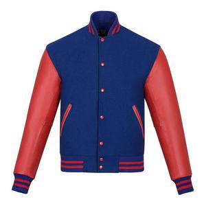 Nouvelle veste universitaire à manches longues de couleur personnalisée fabriquée en usine, streetwear, broderie en chenille personnalisée, veste de baseball universitaire pour hommes - Product Image 1