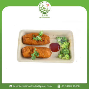 Plateau en feuille de palmier biodégradable de qualité supérieure à la demande 100%, un matériau naturel pour le service des aliments - Product Image 2