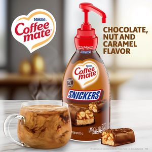 Nestle <b>Coffee</b> mate <b>Coffee</b> Creamer, Snickers, Concentrated <b>Liquid</b> Pump Bottle, 50.7 fl oz (Pack of 2) - Product Image 5