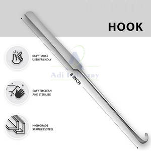 Crochets chirurgicaux en acier inoxydable de haute qualité, à alimentation manuelle, réutilisables, qualité A+, pour usage en chirurgie générale, garantie 1 an - Product Image 2