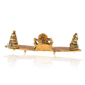 ชุดเครื่องครัวพระพิฆเนศชุบทอง ดีไซน์ทันสมัยแบบดั้งเดิม งานเชื่อมโลหะ ของตกแต่งบ้าน ของขวัญธุรกิจ ของขวัญงานแต่งงาน - Product Image 5